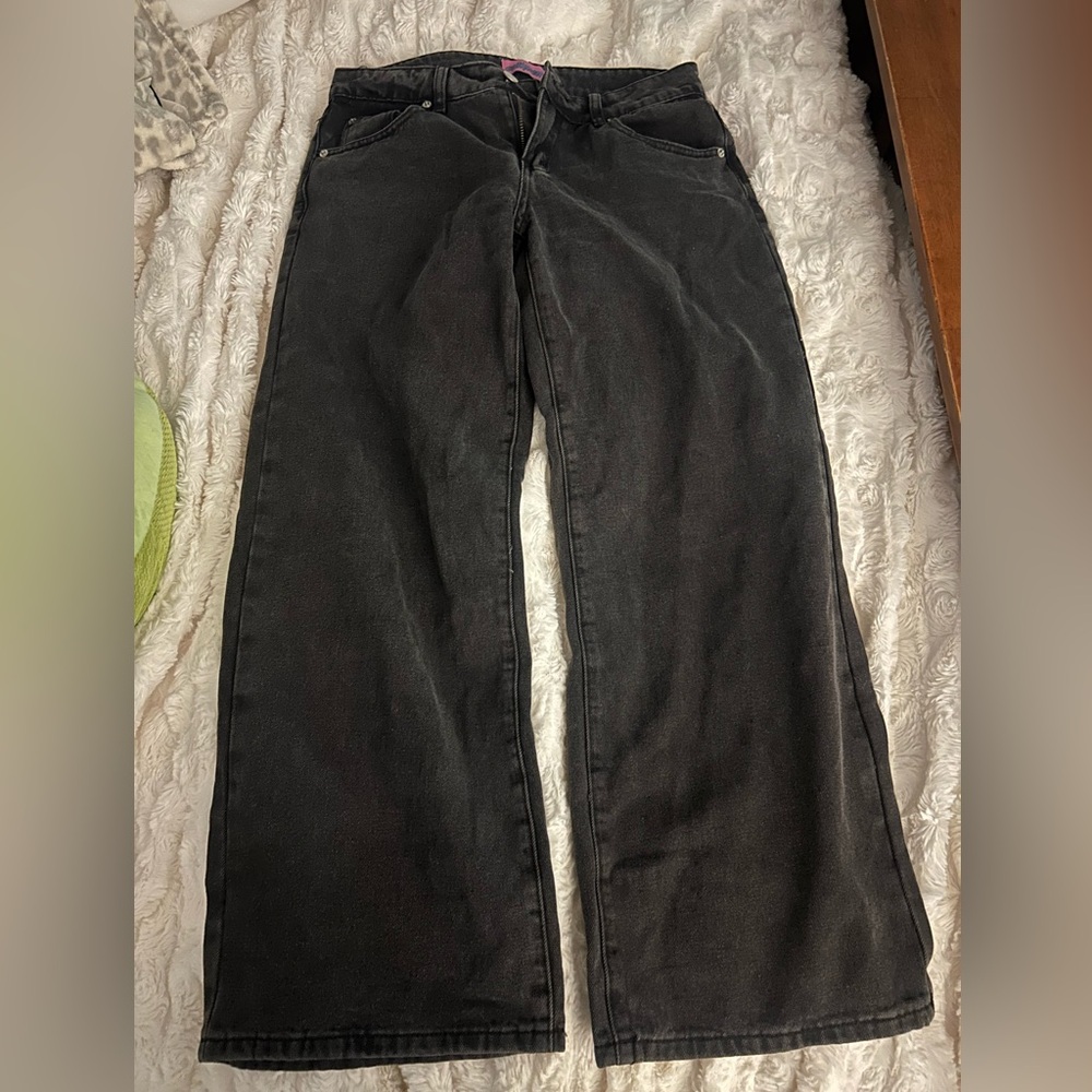 Edikted black jeans low rise